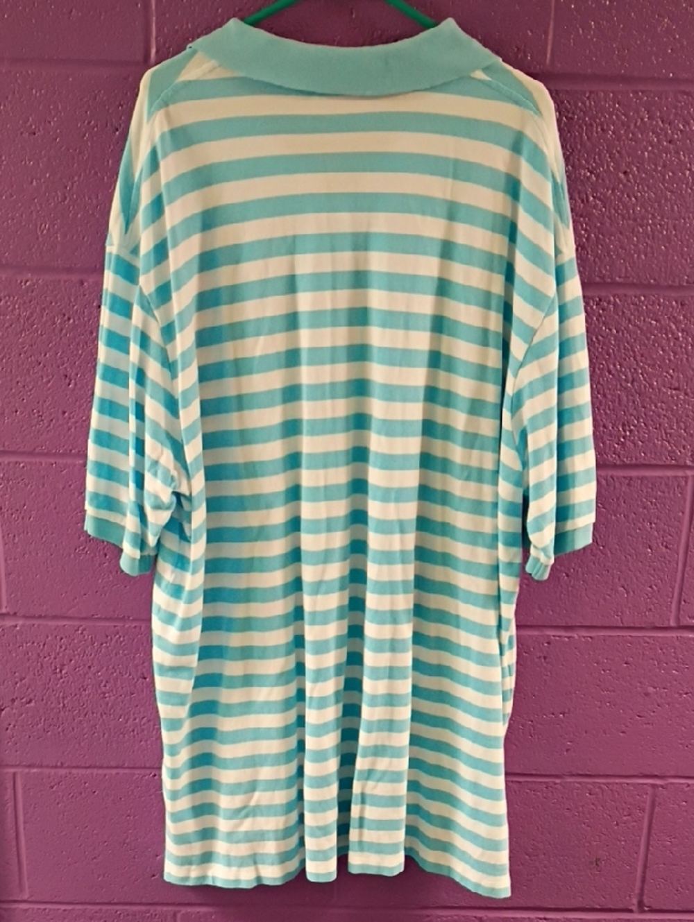 Ralph Lauren Blue & White Striped Polo Shirt - Picture 4 of 4
